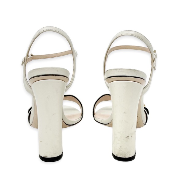 Gucci Marmont Sandals White 105 mm Size 36.5 - Picture 4 of 5